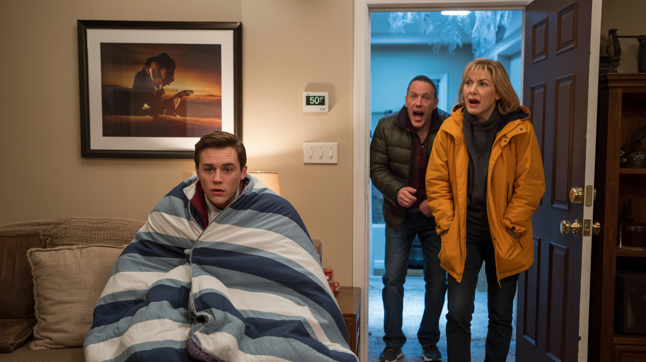 Man Refuses To Adjust Thermostat As Told, Parents Return To 50 Degree Shock Man Refuses To Adjust Thermostat As Told, Parents Return To 50 Degree Shock