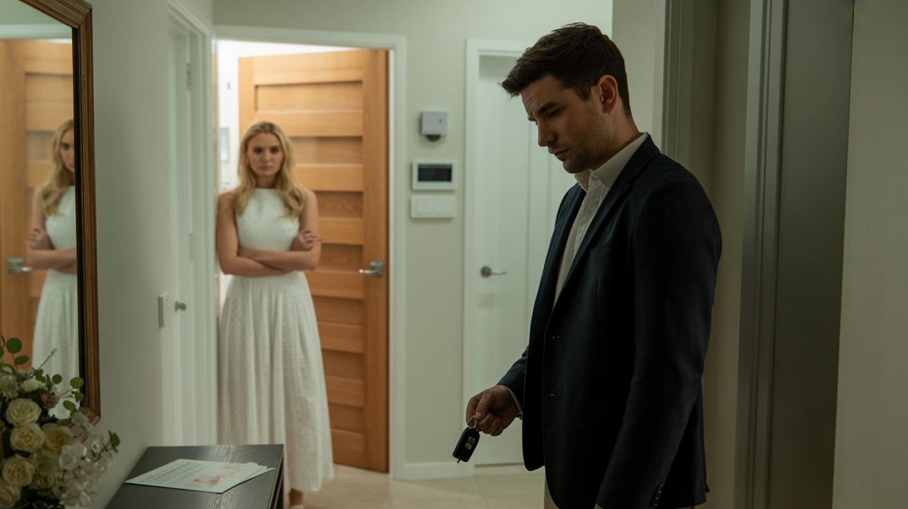 Husband Leaves Wife At Home After She Shows Up In White Dress Husband Leaves Wife At Home After She Shows Up In White Dress