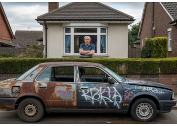 Man Gets Tire Slashed Over Parking, Parks Junk Car For A Year In Revenge