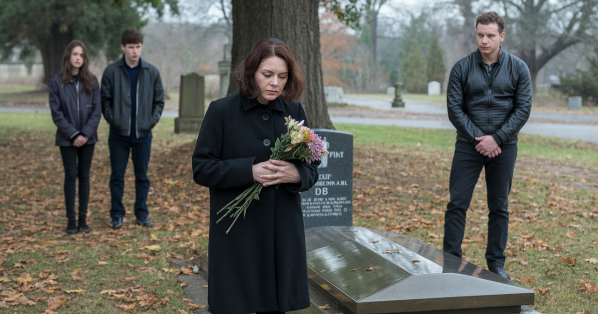 Mom Fulfills Husband’s Wish To Rest With First Family, Leaves Her Kids Feeling Replaced