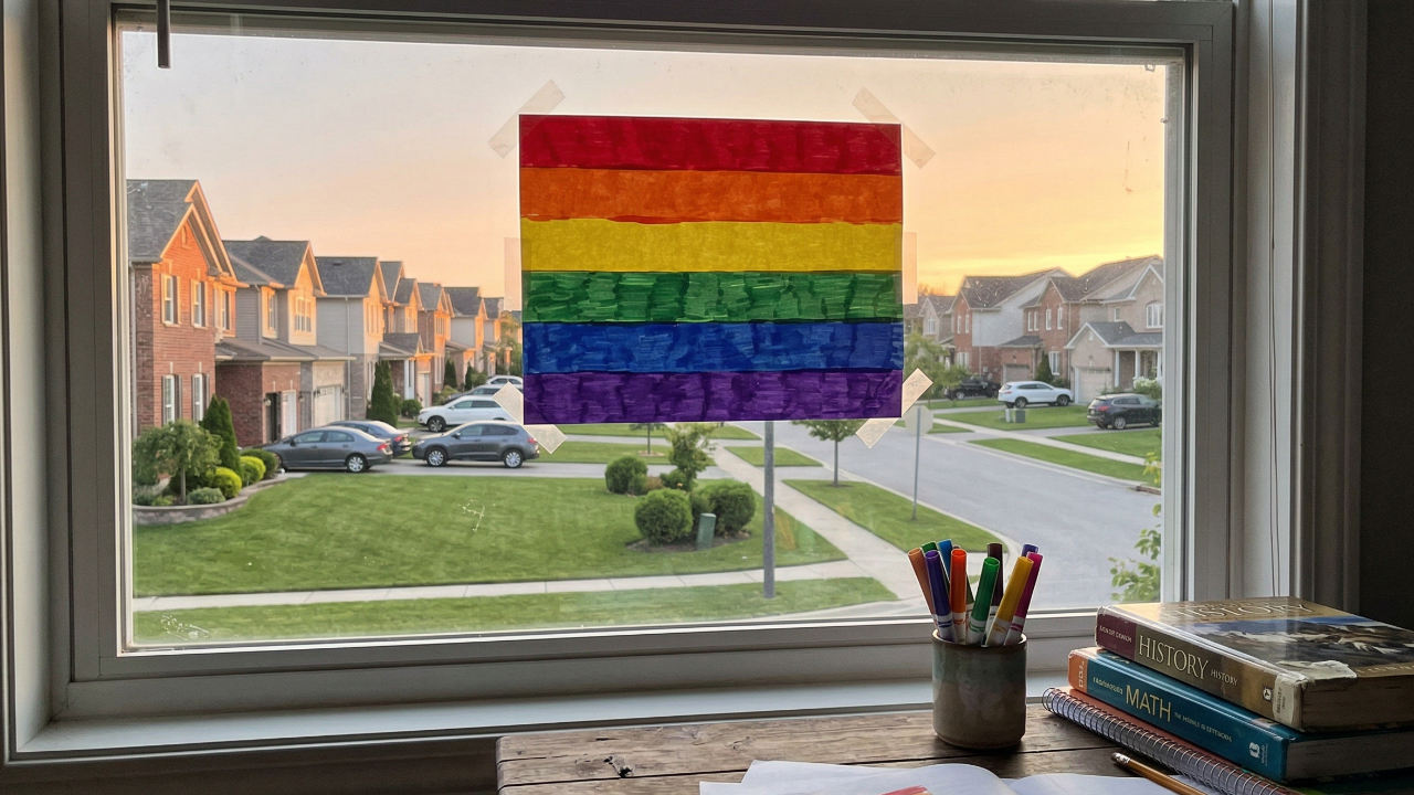 Dad Asks Son to Hide a Homemade Pride Flag to Avoid Conflict with Prejudiced Neighbors