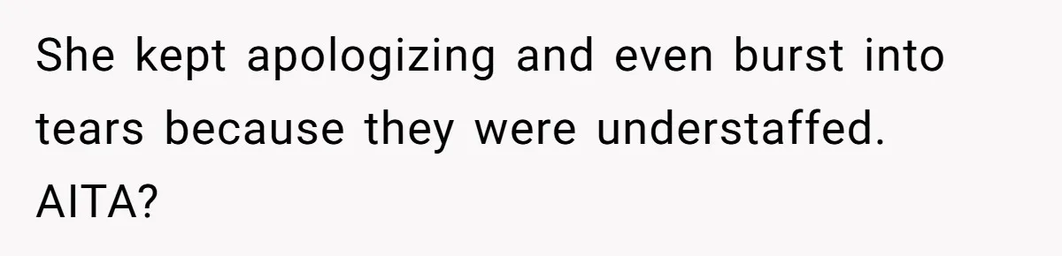 Employee Quits After Manager Gives Stranger Her Schedule, Manager Breaks Down She kept apologizing and even burst into tears because they were understaffed. AITA?