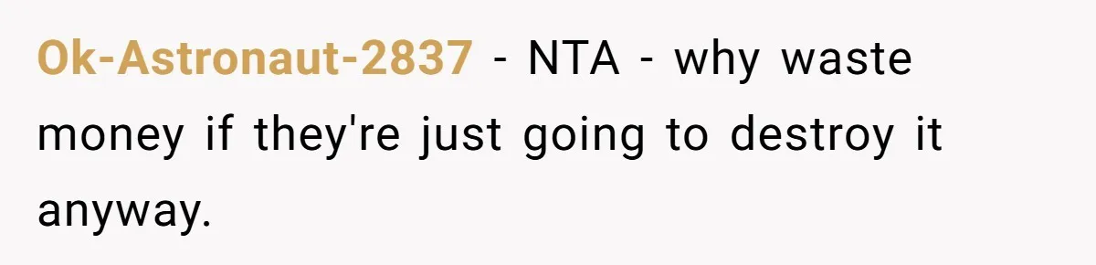 Man Buys Wagyu For His Parents But “Select” Steaks For In-Laws, Wife Calls Him Petty Ok-Astronaut-2837 − NTA - why waste money if they're just going to destroy it anyway.