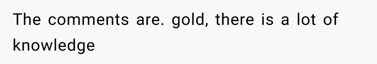 The comments are. gold, there is a lot of knowledge