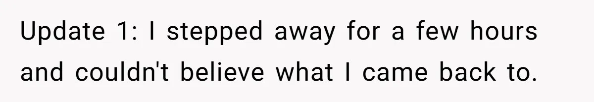 Update 1: I stepped away for a few hours and couldn't believe what I came back to.