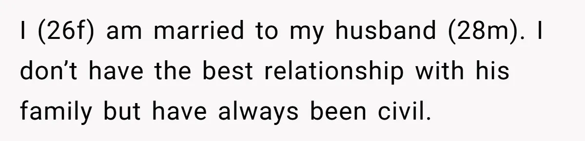 Woman Babysits SIL’s Kids For Free, Then Sees Texts Calling Her “Annoying” And Refuses To Help Again I (26f) am married to my husband (28m). I don’t have the best relationship with his family but have always been civil.