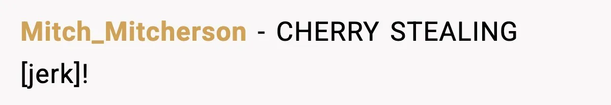 Mitch_Mitcherson - CHERRY STEALING [jerk]!