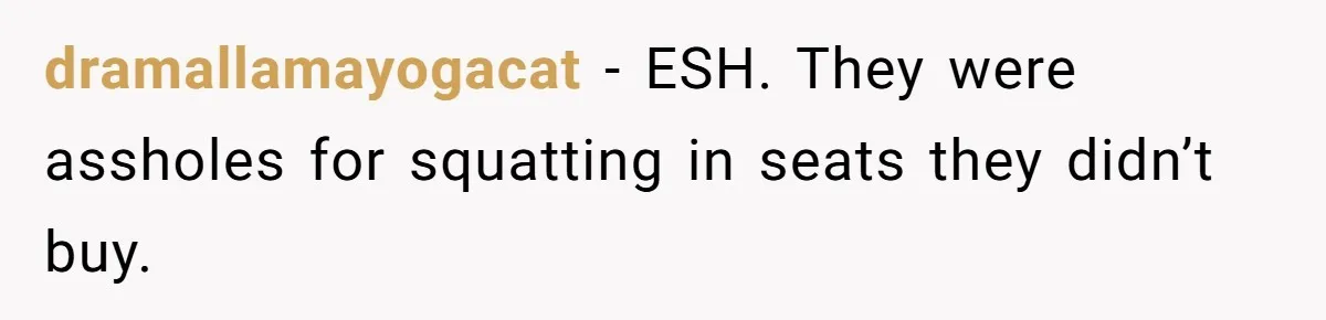 Couple Invades A Fan’s NBA Seats With Bags Of Peanuts, Then Gets Mad When He Calls Them Out dramallamayogacat − ESH. They were assholes for squatting in seats they didn’t buy.