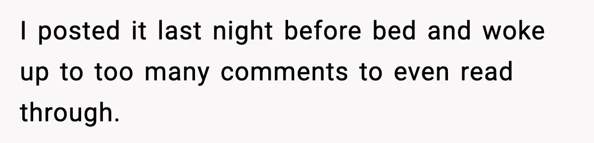 I posted it last night before bed and woke up to too many comments to even read through.