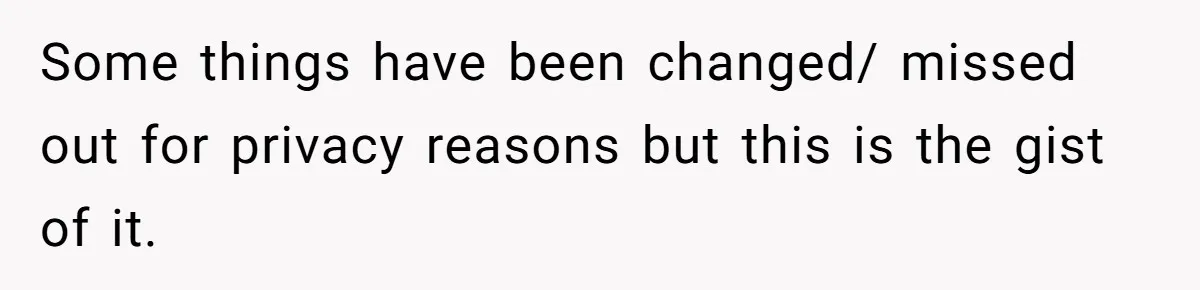 Some things have been changed/ missed out for privacy reasons but this is the gist of it.