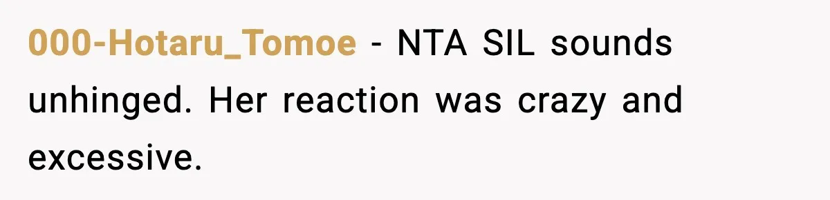000-Hotaru_Tomoe − NTA SIL sounds unhinged. Her reaction was crazy and excessive.