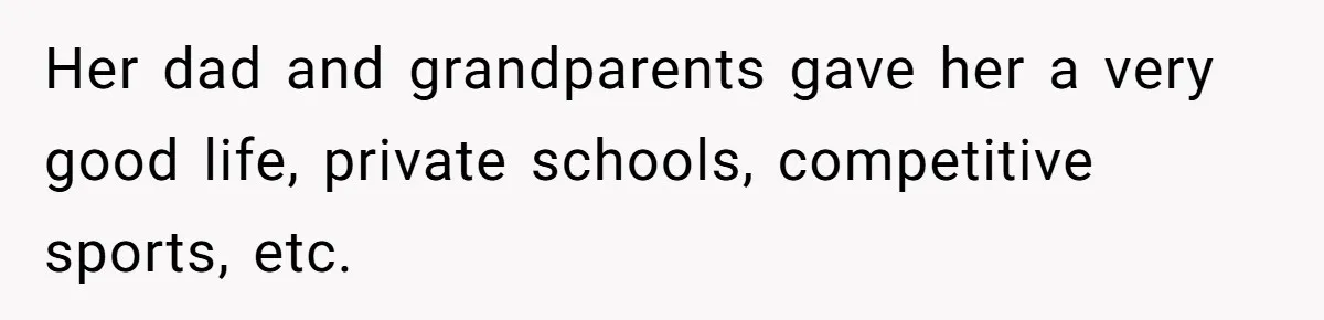 Father Abandons Daughter At 11, Then Demands Updates When He Learns She’s Seriously Ill From Facebook Her dad and grandparents gave her a very good life, private schools, competitive sports, etc.