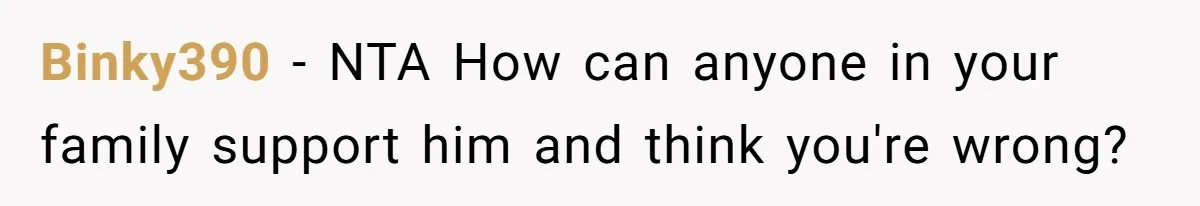 Woman Kicks Brother Out After He Blocks Pregnant Girlfriend And Celebrates “Bullet Dodged” Party Binky390 − NTA How can anyone in your family support him and think you're wrong?