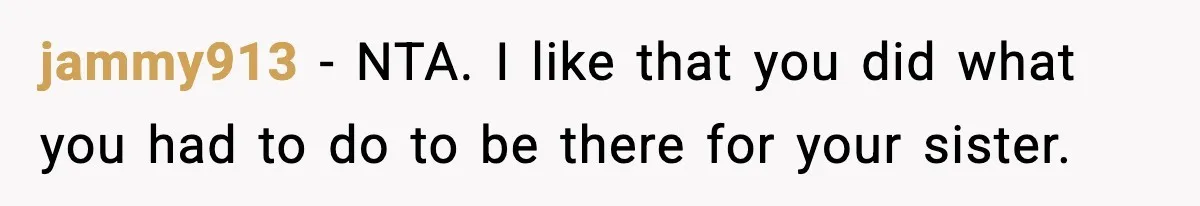 Husband Cancels Wife’s Ticket To Stop Her From Attending Sister’s Wedding, She Drives Anyway jammy913 − NTA. I like that you did what you had to do to be there for your sister.