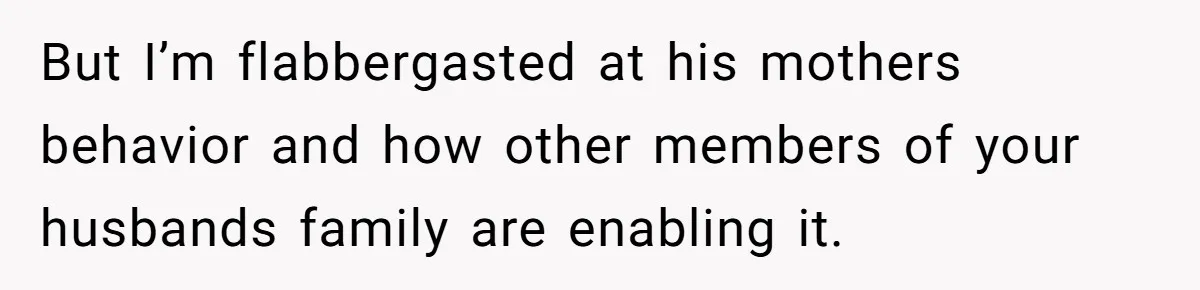 Mother-In-Law Blames Grieving Mom For Baby’s Death At Funeral, Then Invites Her To “Apology Dinner” When She Gets Pregnant Again But I’m flabbergasted at his mothers behavior and how other members of your husbands family are enabling it.