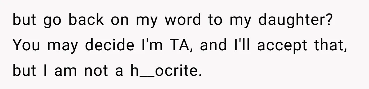 Family Can’t Agree Where Grandma Should Sleep, Son Refuses To Compromise but go back on my word to my daughter? You may decide I'm TA, and I'll accept that, but I am not a h__ocrite.