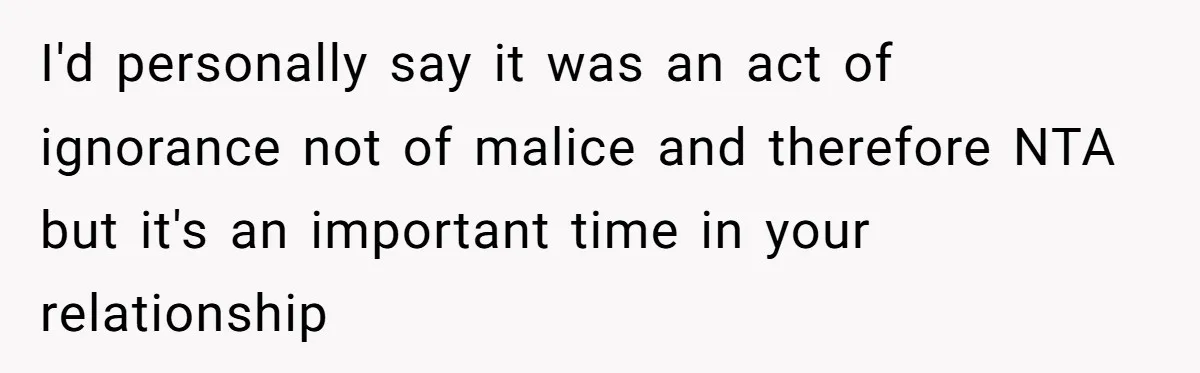 Why Mocking a Black Woman’s Wig Can Cut Much Deeper Than You Realize I'd personally say it was an act of ignorance not of malice and therefore NTA but it's an important time in your relationship
