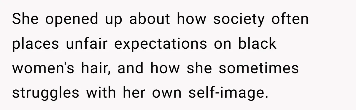 Why Mocking a Black Woman’s Wig Can Cut Much Deeper Than You Realize She opened up about how society often places unfair expectations on black women's hair, and how she sometimes struggles with her own self-image.