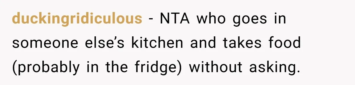 Woman Bans Friend From Dinner Parties After She Keeps Stealing All The Leftovers duckingridiculous − NTA who goes in someone else’s kitchen and takes food (probably in the fridge) without asking.