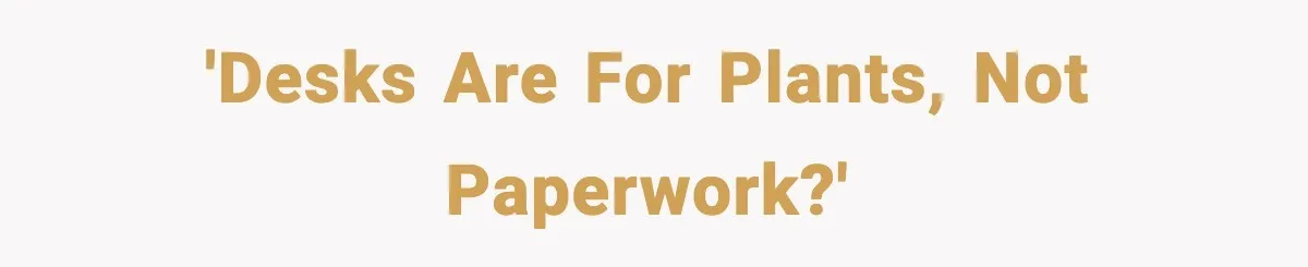 Coworkers Keep Using Her Desk As Storage, She Fights Back With Plants 'Desks are for plants, not paperwork?'