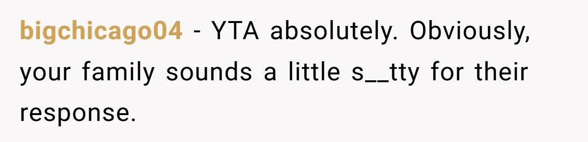 Teacher Uses Classroom Trick to Quiet Family After They React Poorly to Coming Out bigchicago04 − YTA absolutely. Obviously, your family sounds a little s__tty for their response.