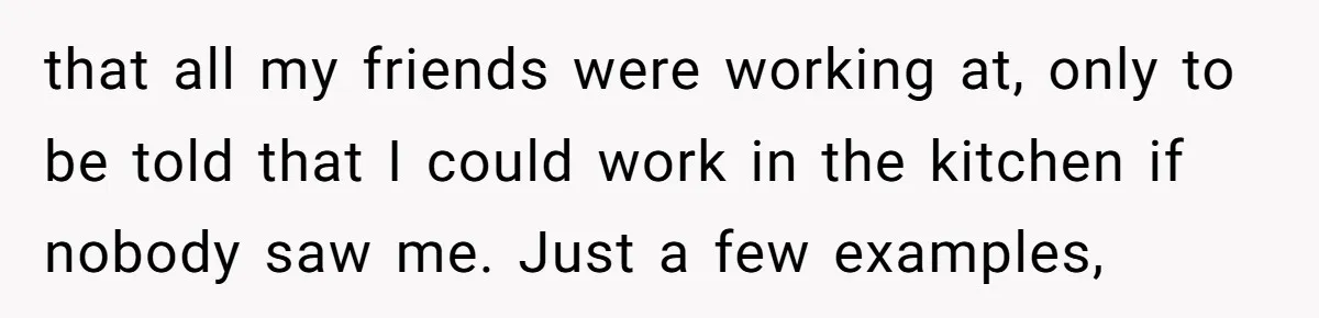 Adoptee Perspective: Why I Need My White Mother to Acknowledge My Real-World Experiences that all my friends were working at, only to be told that I could work in the kitchen if nobody saw me. Just a few examples,