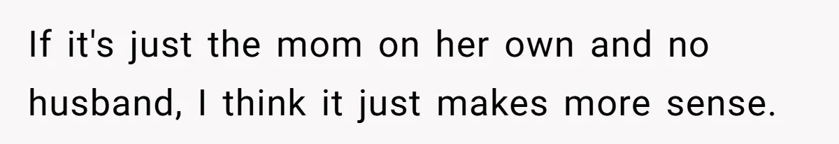 A Roommate Conflict Brewing: Is the Master Bedroom Fair Game for the Couple? If it's just the mom on her own and no husband, I think it just makes more sense.