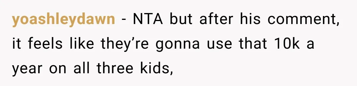 Man Refuses To Make Toys For Former Sister-In-Law After Her New Husband Calls His Gifts ‘Embarrassing’ yoashleydawn − NTA but after his comment, it feels like they’re gonna use that 10k a year on all three kids,