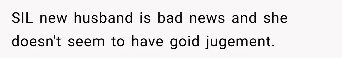 Man Refuses To Make Toys For Former Sister-In-Law After Her New Husband Calls His Gifts ‘Embarrassing’ SIL new husband is bad news and she doesn't seem to have goid jugement.