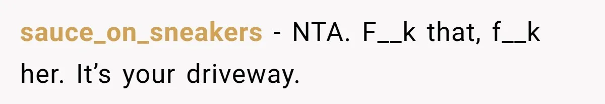 Man Tows His Neighbor's Car After She Parks In His Driveway Without Permission sauce_on_sneakers − NTA. F__k that, f__k her. It’s your driveway.
