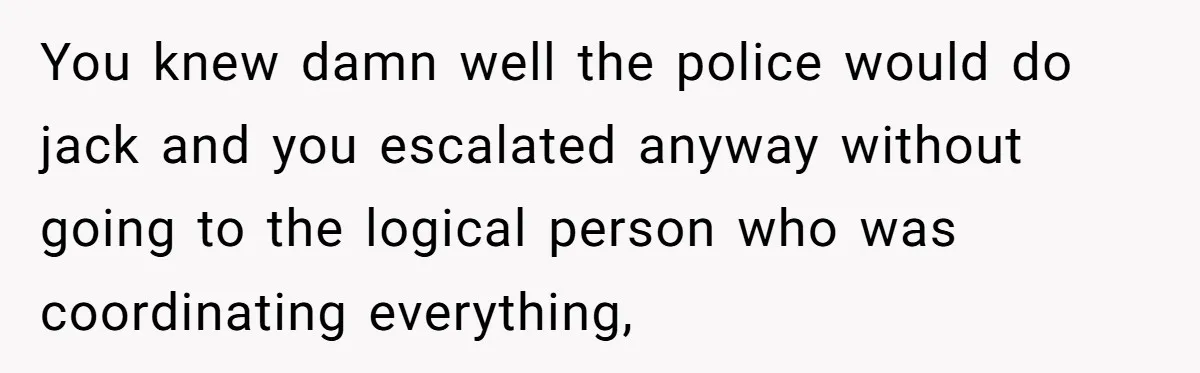 Catering Family Defends Son Upon Confronting Bartender, One Side Gets Fired, The Other Almost Arrested You knew damn well the police would do jack and you escalated anyway without going to the logical person who was coordinating everything,