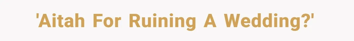 Catering Family Defends Son Upon Confronting Bartender, One Side Gets Fired, The Other Almost Arrested 'AITAH for ruining a wedding?'