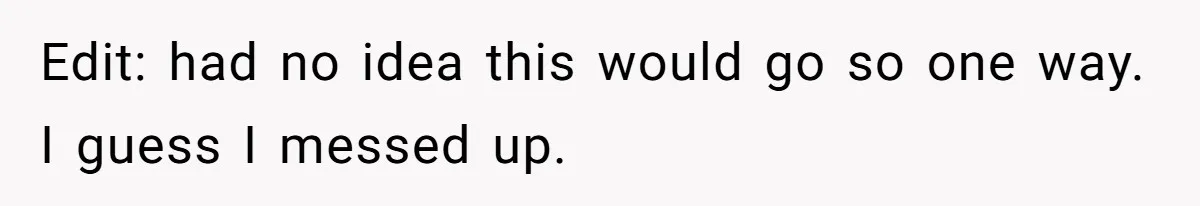 Edit: had no idea this would go so one way. I guess I messed up.