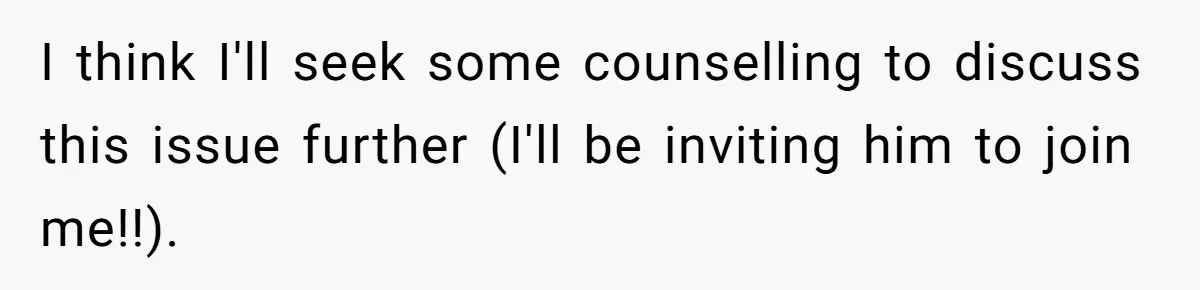 Husband Asks For Paternity Test Over Newborn’s Hair Color, Wife Feels Accused Of Infidelity I think I'll seek some counselling to discuss this issue further (I'll be inviting him to join me!!).