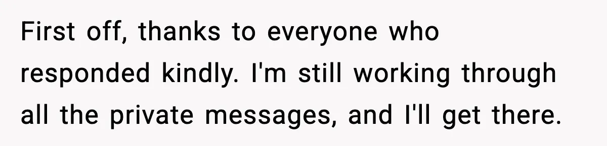 Woman Faces Backlash For Serving Smaller Portions After Guest Overeats And Strains Her Budget First off, thanks to everyone who responded kindly. I'm still working through all the private messages, and I'll get there.