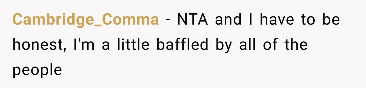 Cambridge_Comma − NTA and I have to be honest, I'm a little baffled by all of the people
