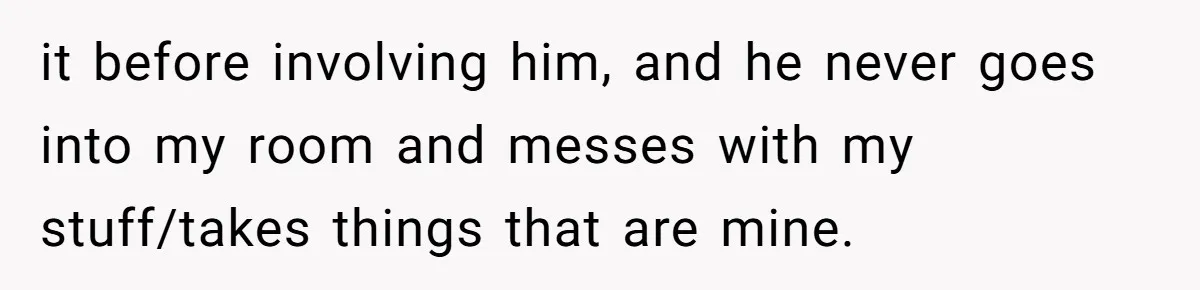 Dad Plays “Bonding Game” By Hiding Laptop, Then Calls Kid Terrible For Not Asking Him it before involving him, and he never goes into my room and messes with my stuff/takes things that are mine.