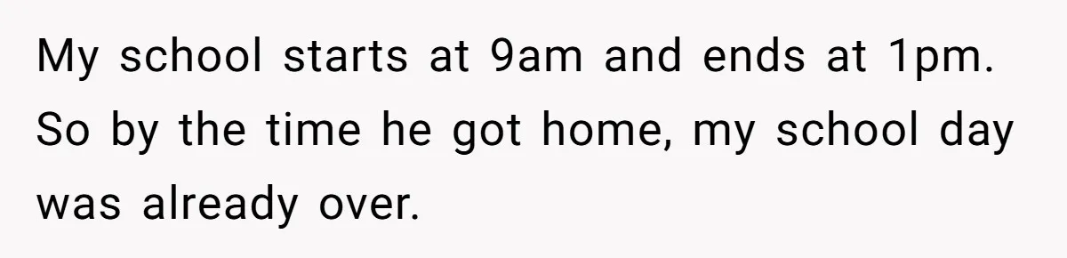 Dad Plays “Bonding Game” By Hiding Laptop, Then Calls Kid Terrible For Not Asking Him My school starts at 9am and ends at 1pm. So by the time he got home, my school day was already over.
