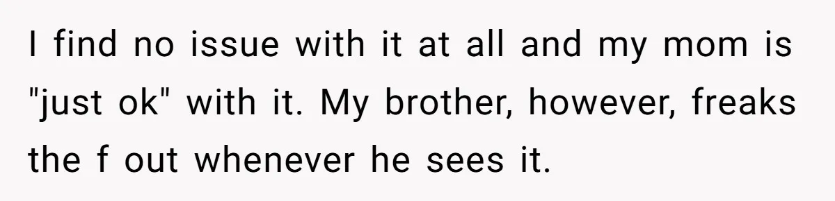 A Makeup Battle: Teen Sister Refuses to Censor Her New Eyeliner for Her Brother I find no issue with it at all and my mom is "just ok" with it. My brother, however, freaks the f out whenever he sees it.