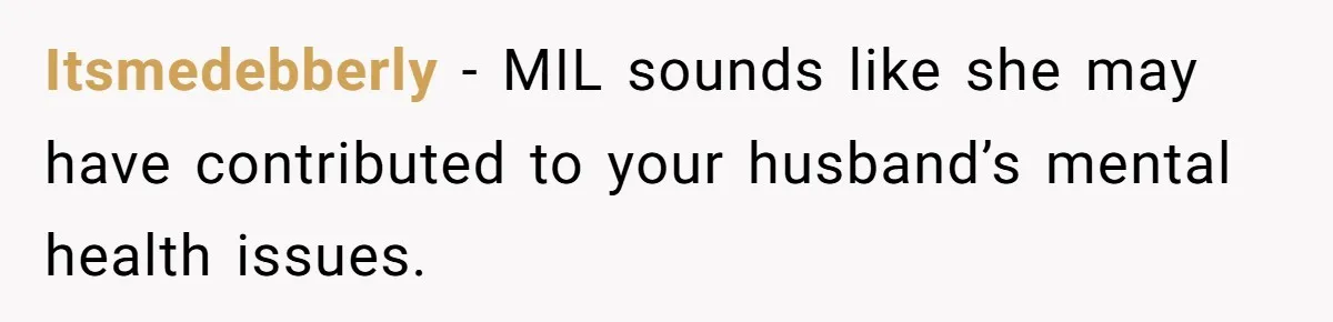 Life After a Soldier’s Loss: Navigating the Complex Feelings of Military Insurance and Family Tension Itsmedebberly − MIL sounds like she may have contributed to your husband’s mental health issues.