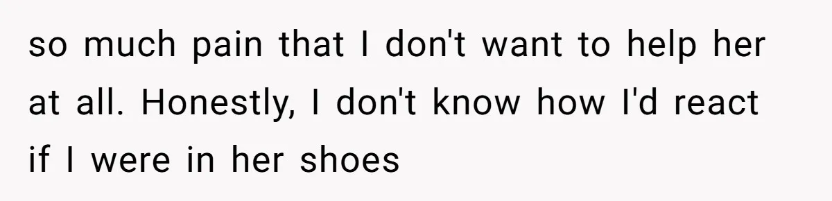 Life After a Soldier’s Loss: Navigating the Complex Feelings of Military Insurance and Family Tension so much pain that I don't want to help her at all. Honestly, I don't know how I'd react if I were in her shoes
