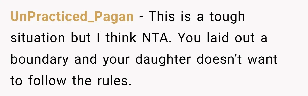 Mother Kicks Pregnant Teen Daughter Out After She Refuses To Follow Household Rules UnPracticed_Pagan − This is a tough situation but I think NTA. You laid out a boundary and your daughter doesn’t want to follow the rules.