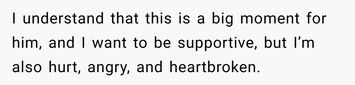 Husband Comes Out After 8 Years, Then Demands Divorce And Full Custody I understand that this is a big moment for him, and I want to be supportive, but I’m also hurt, angry, and heartbroken.