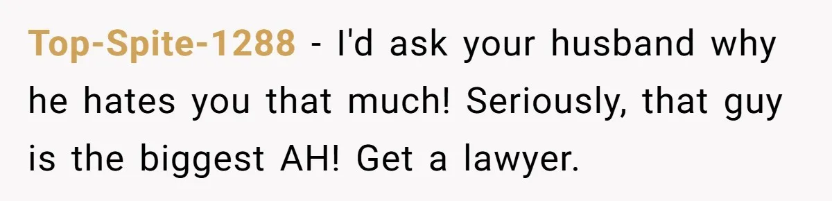 Husband Comes Out After 8 Years, Then Demands Divorce And Full Custody Top-Spite-1288 − I'd ask your husband why he hates you that much! Seriously, that guy is the biggest AH! Get a lawyer.