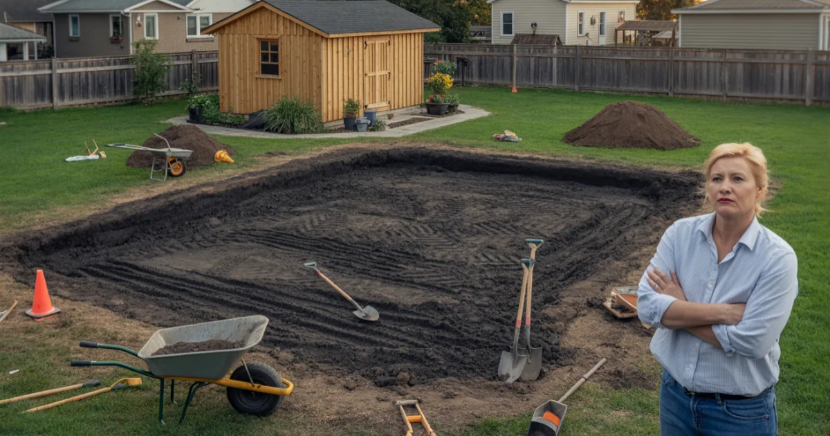 Neighbor Tried To Get This Woman’s Mom Fined Over A Shed, So She Filled His $40K Pool In