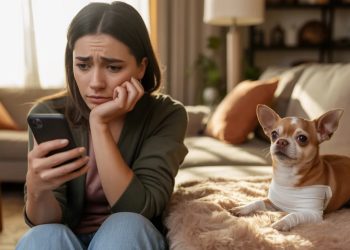 Woman Discovers Husband Broke Dog’s Leg After Losing His Temper, Now She’s Pregnant And Worried