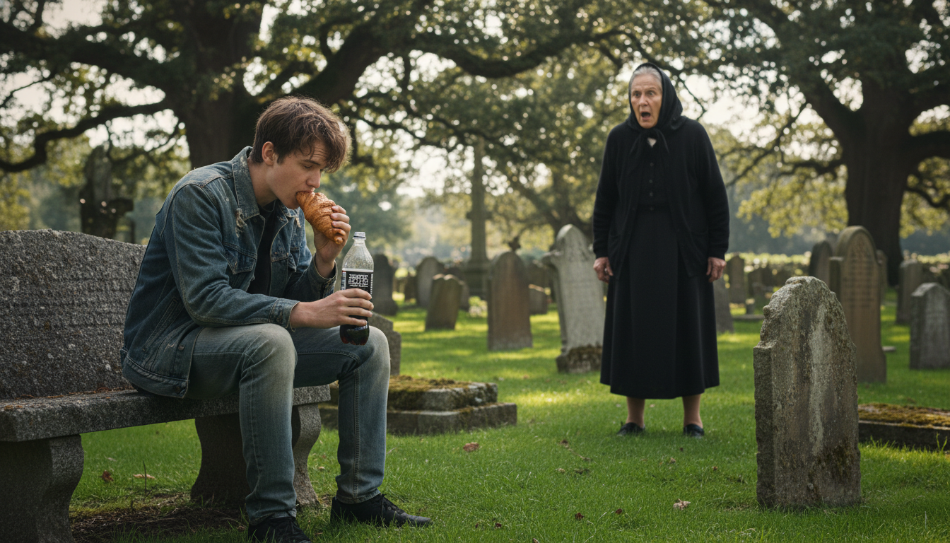 A Post Surgery Snack In A Cemetery Leads To An Unexpected Moral Lecture From A Stranger