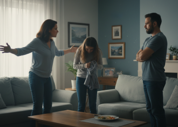 Tension Between Husband And Wife Over Respecting Daughter's Privacy In A Sensitive Situation Tension Between Husband And Wife Over Respecting Daughter’s Privacy In A Sensitive Situation