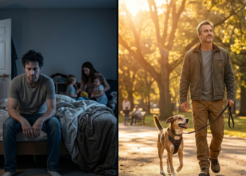 After 20 Years Of Being Invisible at Home, This Man Walked Out The Moment His Kids Left