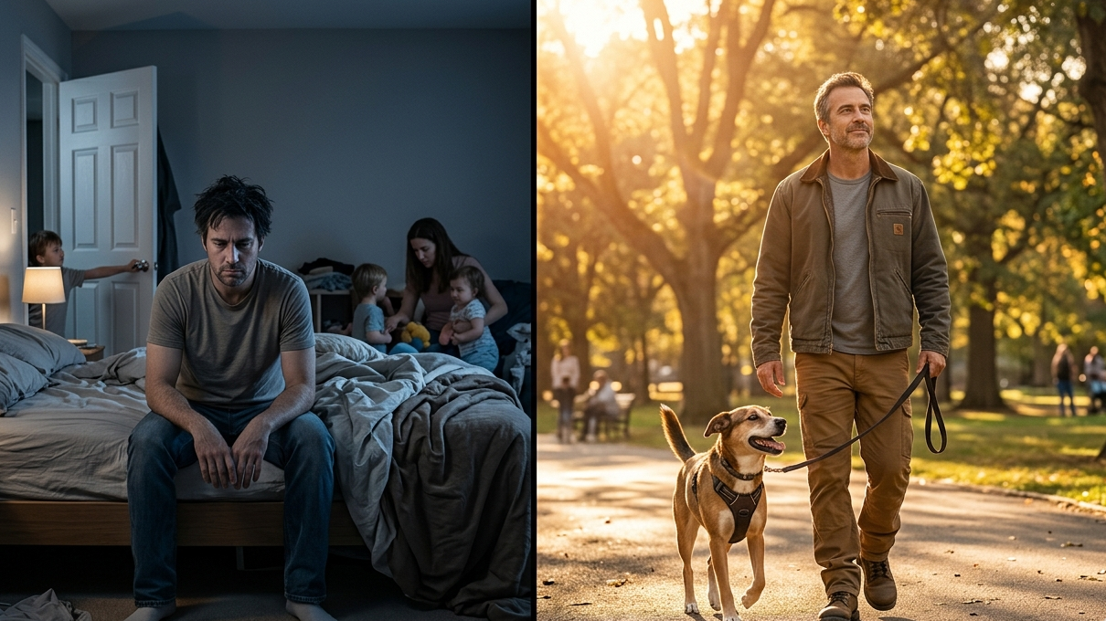 After 20 Years Of Being Invisible at Home, This Man Walked Out The Moment His Kids Left